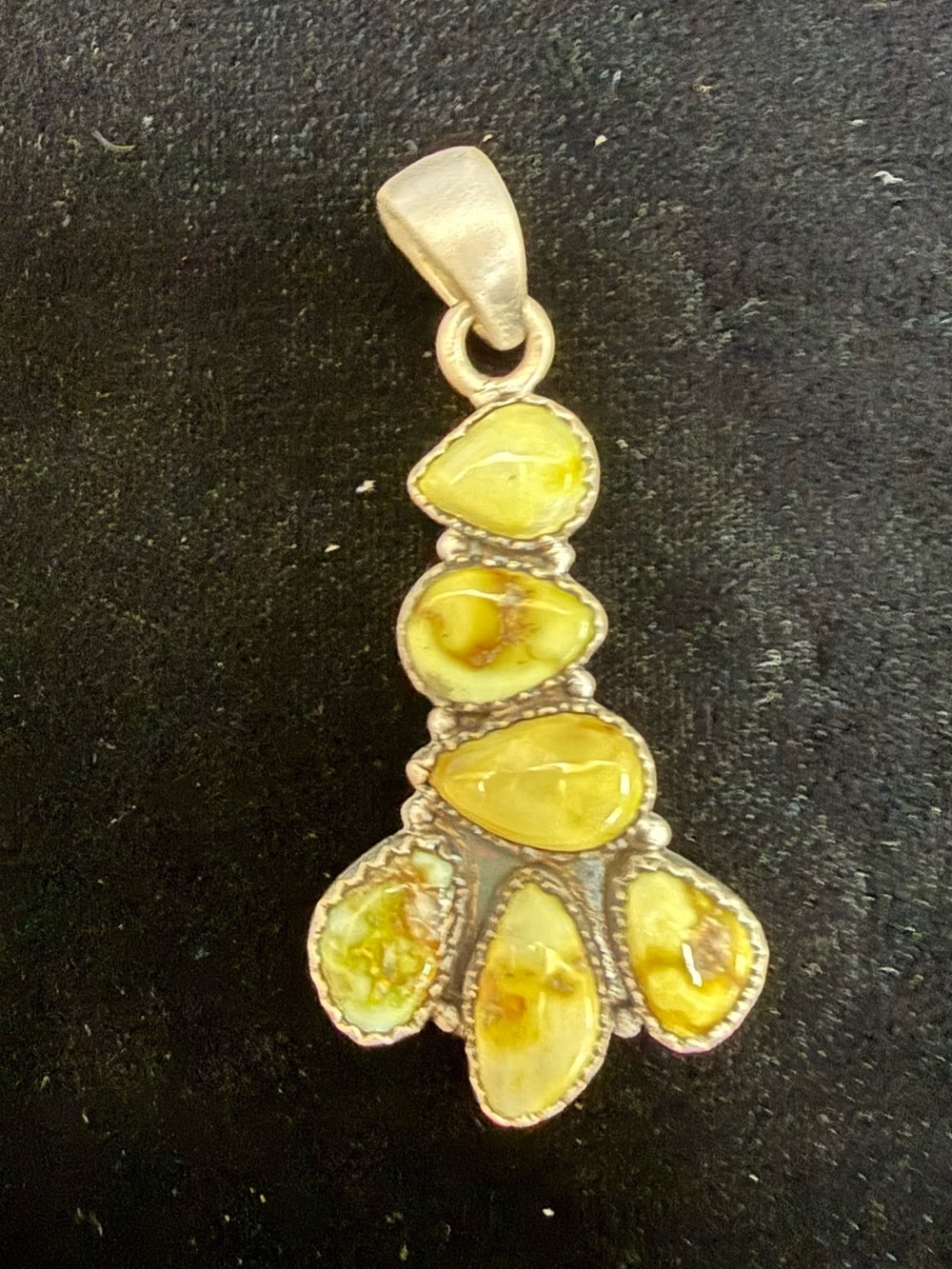 Sterling Silver Palomino Variscite Pendant